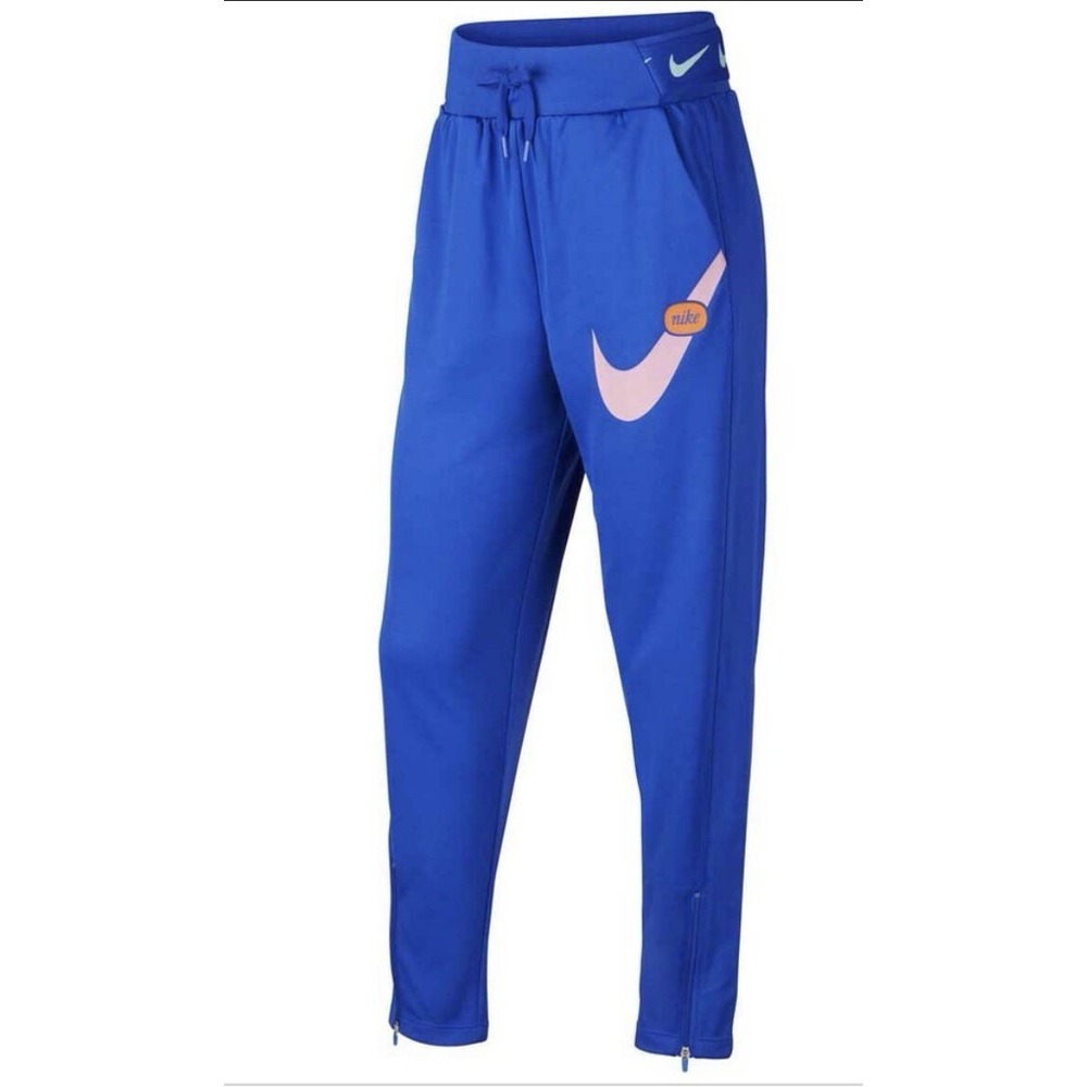 Nike Swoosh Just Do It  Girls Med Track Pants Jogger Royal Blue CJ7421-433